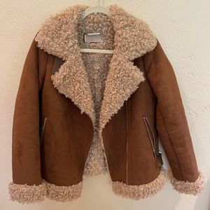 Michael Kors sheepskin jacket - faux shearling